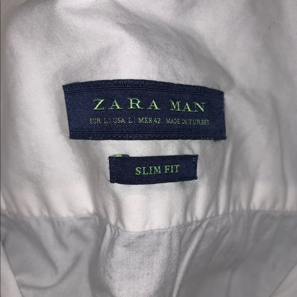 White button down Zara shirt